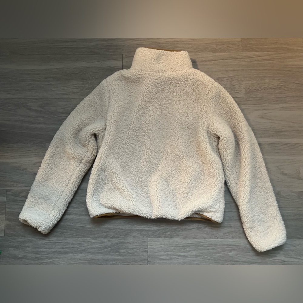 Thread & Supply White Teddy Jacket Medium - image 2